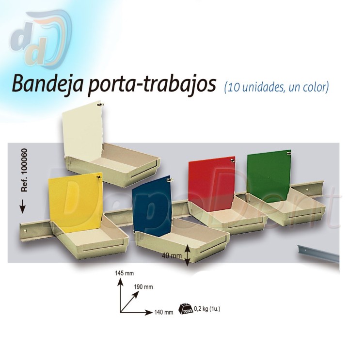 Bandejas Porta-trabajos Estándar 190x140x40mm 10uds