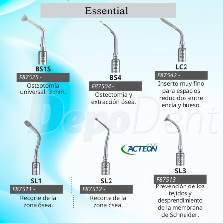 kit insertos Acteon Essential