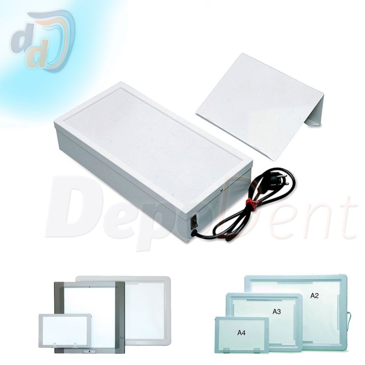 Negatoscópio DIN SRA3 pantalla luz fría pared y sobremesa