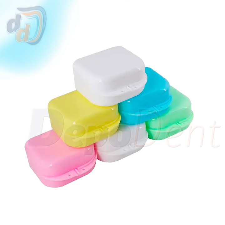 Cajas porta ortodoncias altas colores surtidos