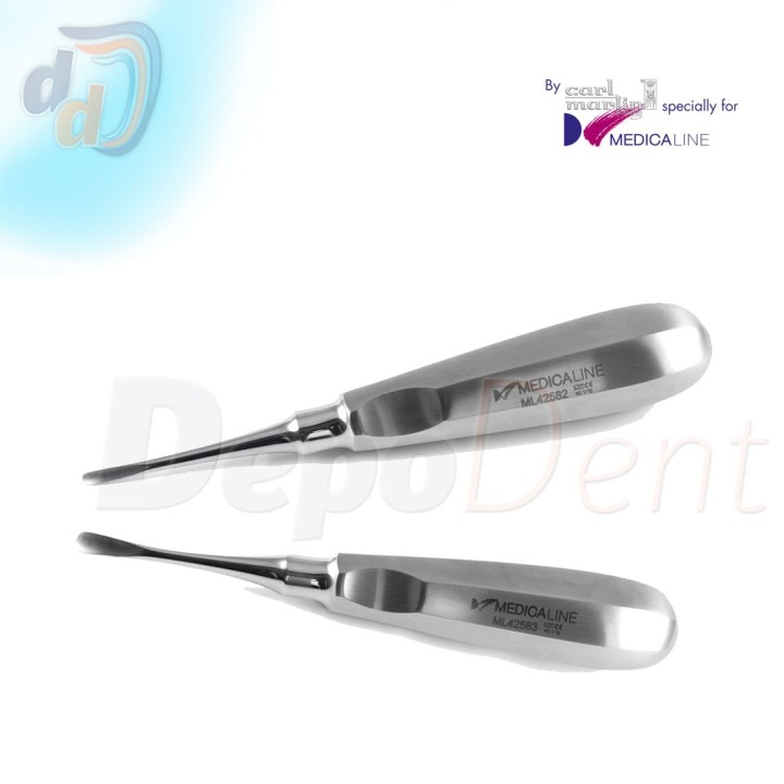 Luxador curvo para exodoncia de Carl Martin Medicaline