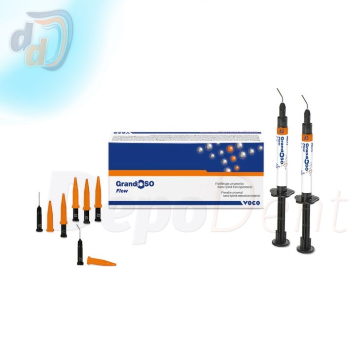 Composite fluido GrandioSO Flow de VOCO en jeringa de 2 g