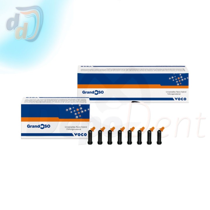 Composite universal GrandioSO de VOCO en caja de 16 cápsulas