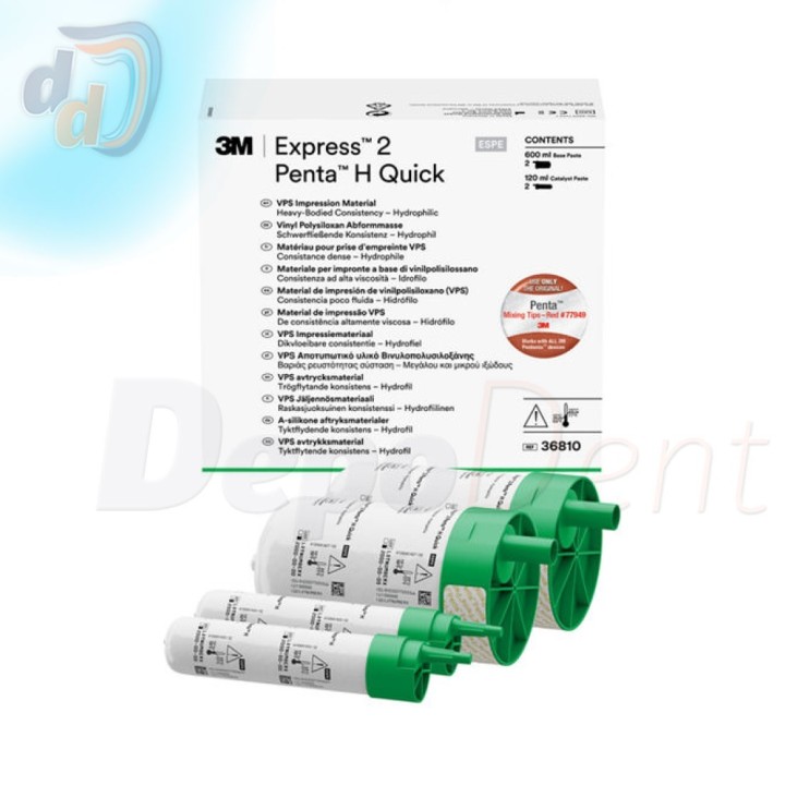 EXPRESS 2 Penta H Quick materiales impresión silicona 2x(300+60ml)