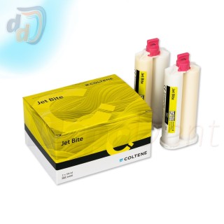 Jet Bite de Coltene silicona de adición para registro de mordida 2 cartuchos de 50 ml
