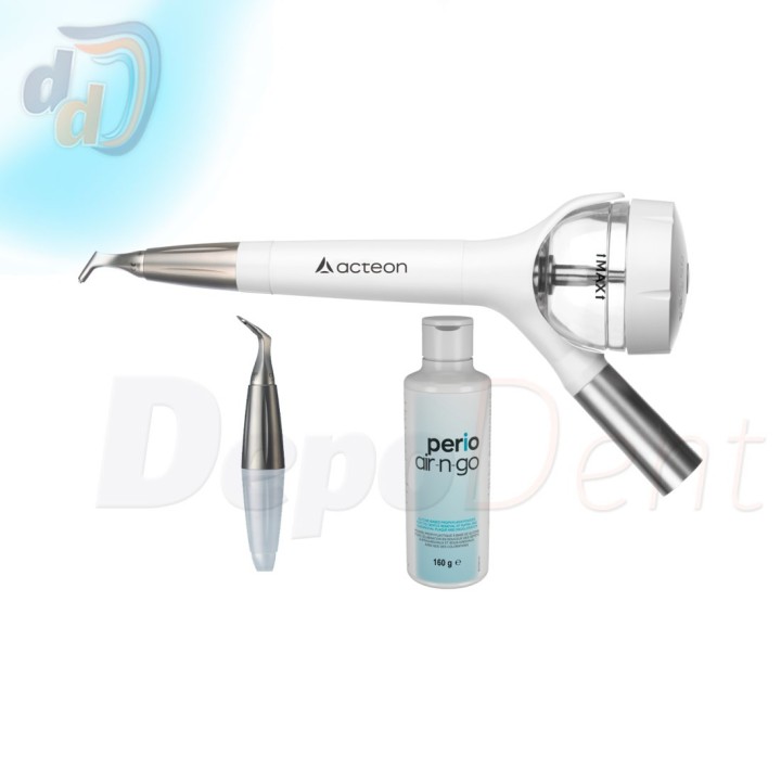 Aeropulidor AIR-N-GO easy de Acteon con boquilla Supra y boquilla Perio easy