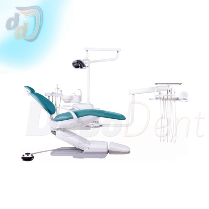 Sillón dental Bader Hilux M1 AD con la bandeja a los pies
