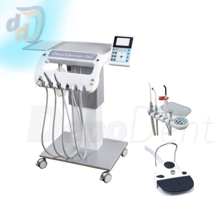Carro de instrumentos y pedal del sillón dental Bader Trekc Cart