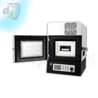 Horno microondas para circonio de Mestra con la puerta abierta