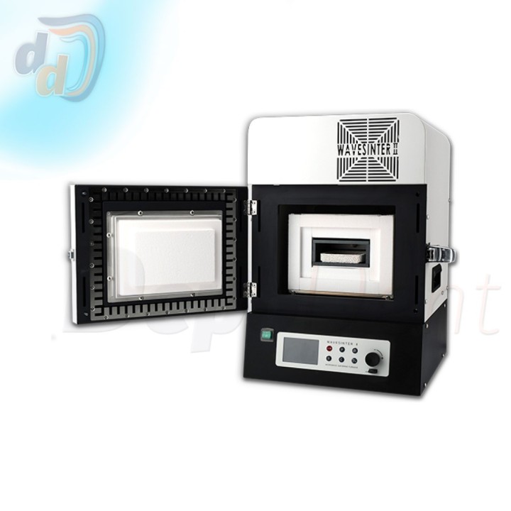 Horno microondas para circonio de Mestra con la puerta abierta