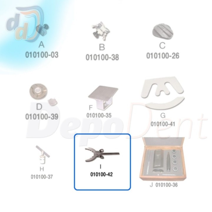 Tenedor desdentado ajustable en la gama de accesorios Bio-Art
