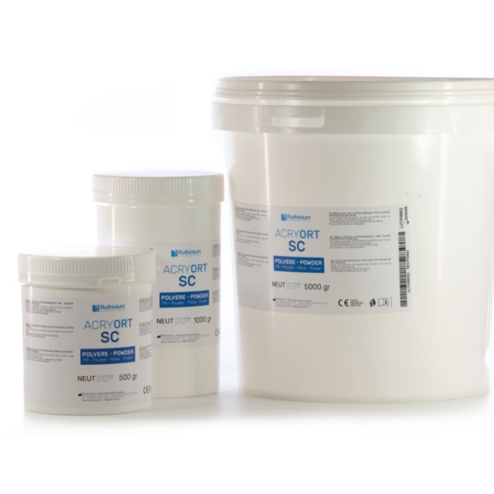 Botes de polvo Acry Ort SC de Ruthinium de 500 g 1 kg y 5 kg
