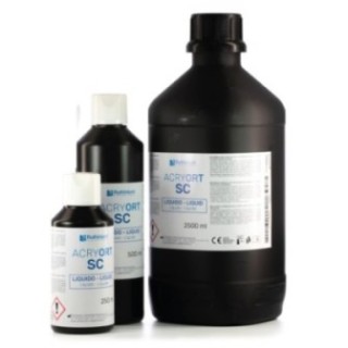 Frascos de líquido Acry Ort SC de Ruthinium de 250 ml 500 ml y 2500 ml