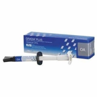 Jeringa y caja de GRADIA PLUS opaquer de GC