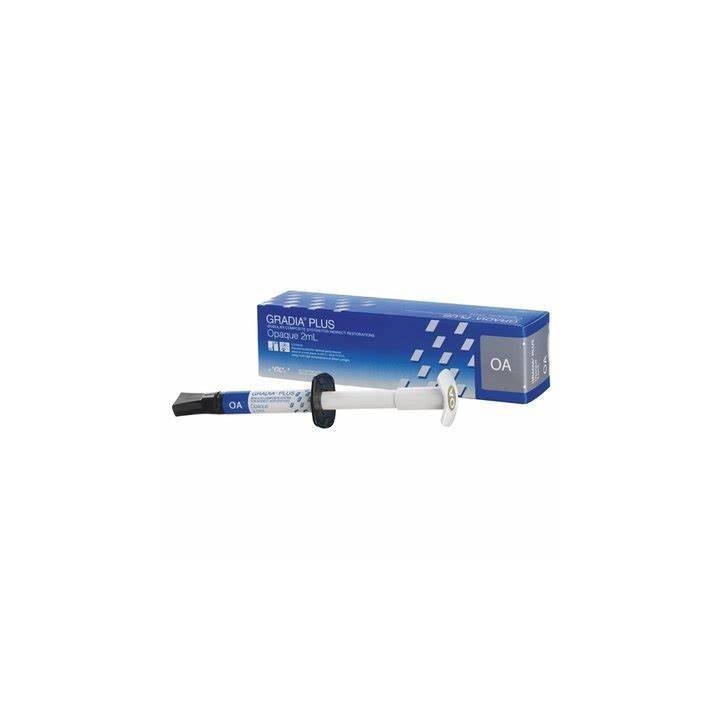 Jeringa y caja de GRADIA PLUS opaquer de GC