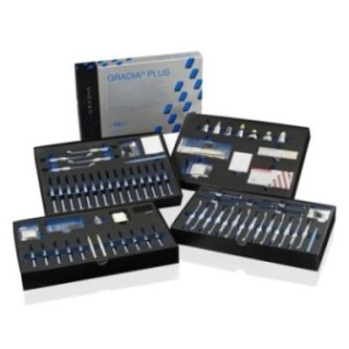 Set de GRADIA PLUS de GC con las pastas de efecto