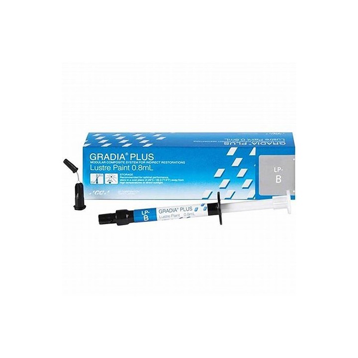 Jeringa y caja de GRADIA PLUS Lustre Paint de GC