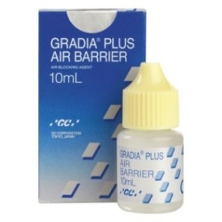 Frasco y caja de GRADIA PLUS Air Barrier de GC
