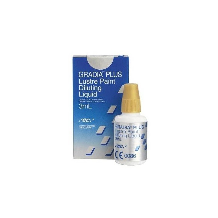 Frasco y caja del diluyente de Lustre Paint de GC
