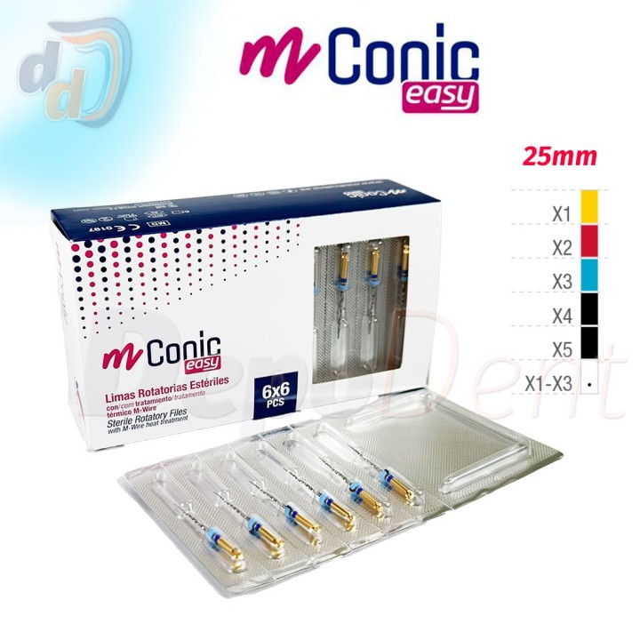 Limas endodoncia Mconic Easy Medicaline 25mm