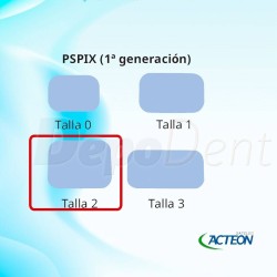 Placas de fósforo Standard Acteon Talla 2 PSPIX-1