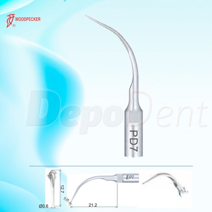 Puntas Ultrasonidos Perio Woodpecker compatible SATELEC PD7 Perio