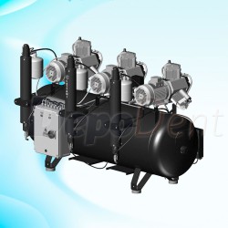 Compresor AC 910 Cad-Cam Cattani con tres secadores de aire