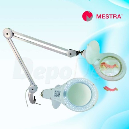 Lupa iluminada LED para laboratorio dental