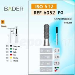 Fresa diamante 6052FG Reductor Cilíndrico/Cónico 5Uds