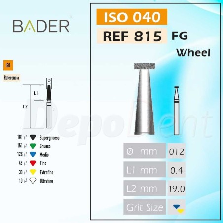 Fresa diamante 815FG Rueda 5Uds