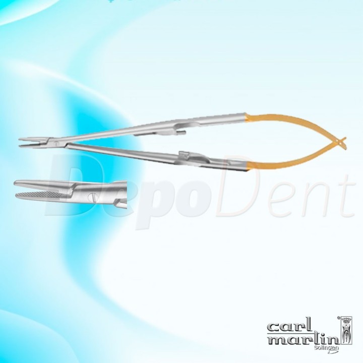 Porta-agujas Castroviejo LiquidSteel TC 16cm Carl Martin