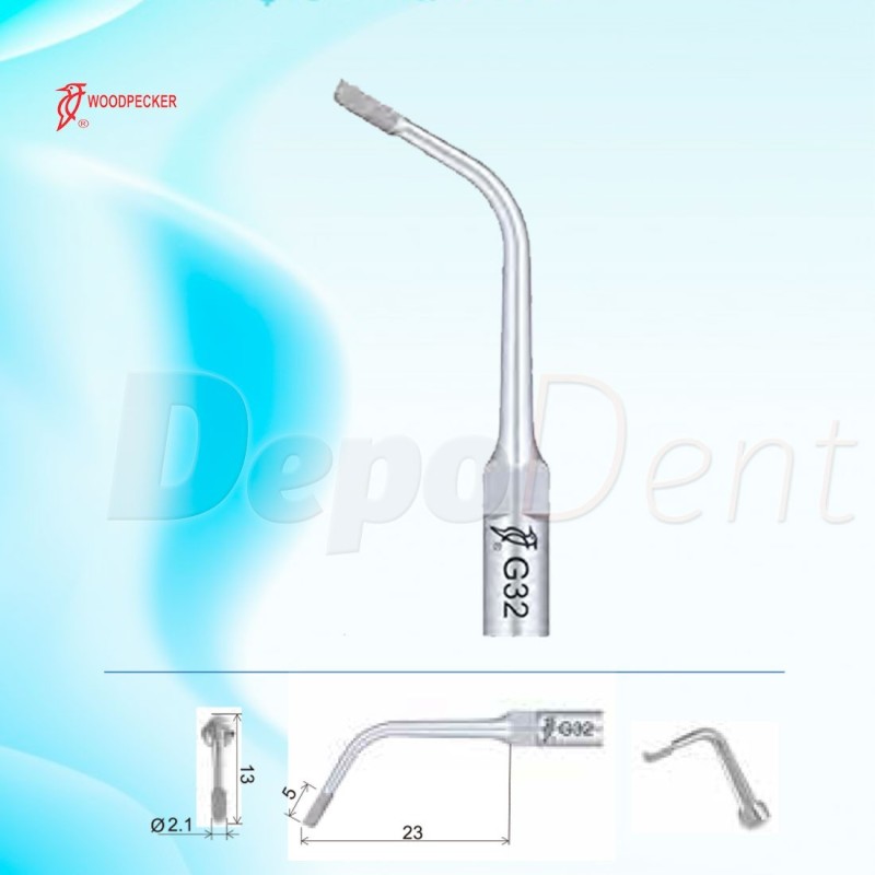 Punta ultrasonidos Woodpecker GD32 para tallado Punta ultrasonidos Woodpecker GD32 para tallado