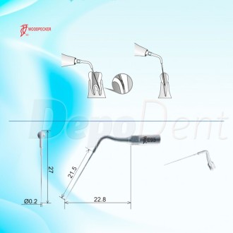 Punta ultrasonidos E93 Endoactivador ultrasónico EMS