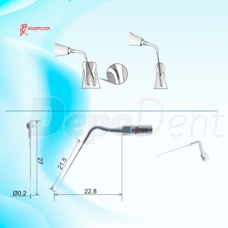 Punta ultrasonido ED93 Endoactivador ultrasónico SATETEC