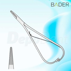 Pinza de ortodoncia Mathieu para ligaduras elásticas marca Bader