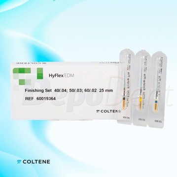 Limas NiTi HyFlex EDM Coltene Secuencias Set de acabado 25mm