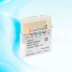 Puntas de papel ROEKO Greater Taper cono 4 N60 100uds