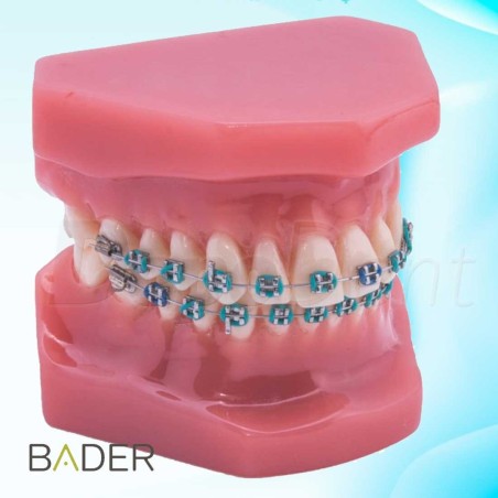 Pinza de ortodoncia Mathieu para ligaduras elásticas con finger marca Bader