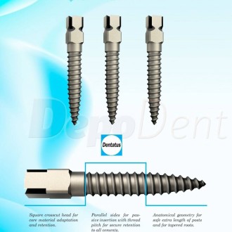 Tornillos Titanio Dentatus Classic Surtex 17mm