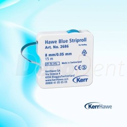 Tiras Hawe Striproll Color Azul 8mm x15m poliéster grosor 0.05mm