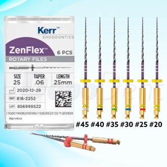 Limas endodónticas NiTi ZenFlex 21mm caja surtidas