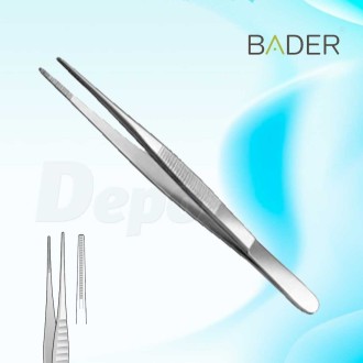 Pinza de disección corta Bader