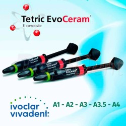 Tetric EVOCERAM Jeringa Pack Refill 3x 3gr colores A