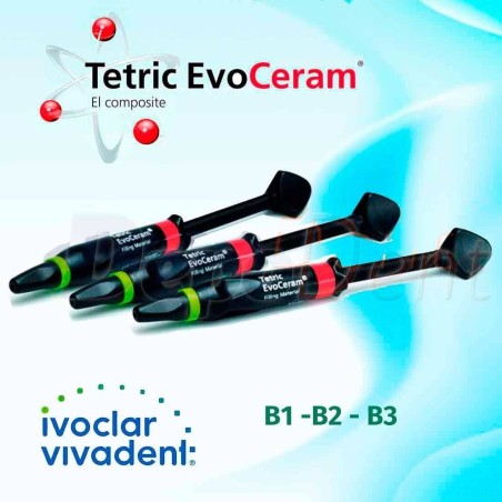 Tetric EVOCERAM Jeringa Pack Refill 3x 3gr colores B