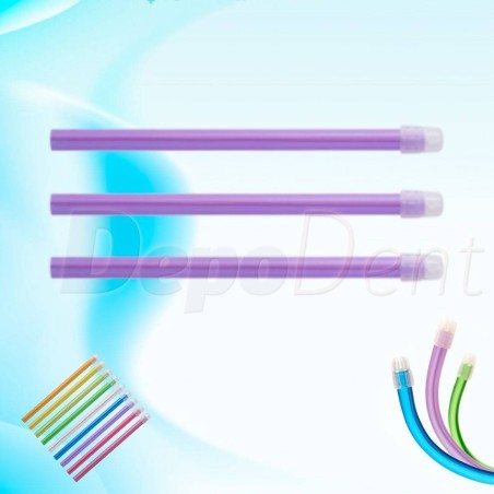 Aspiradores de saliva desechables 15cm color lila