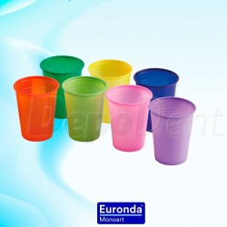 Vasos de plástico de colores 200cc Monoart