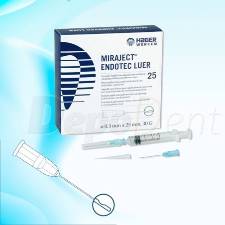 Agujas estériles MIRAJECT ENDOTEC Luer 23G