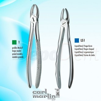 Forceps de extracción Carl Martin INCISIVOS-CANINOS superior LiquidSteel