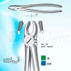 Forceps de extracción Carl Martin MOLARES superior izquierdo