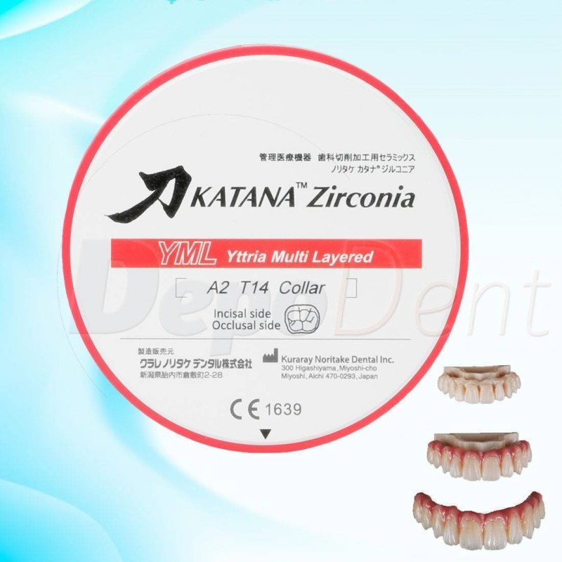KATANA Zirconia YML Discos Multi-capa 22mm